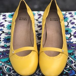 Stuart Weitzman Yellow Heel